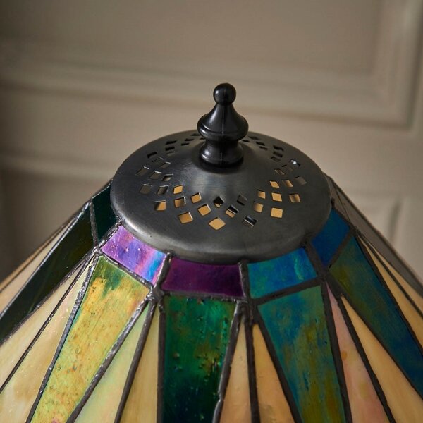 Endon 70367 - Stolná lampa Tiffany DARK STAR 1xE14/40W/230V, priemer 30 cm