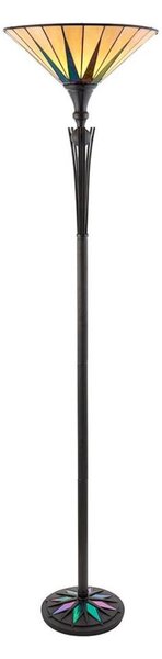 Endon 64042 - Stojacia lampa Tiffany DARK STAR 1xE27/60W/230V pr. 42 cm