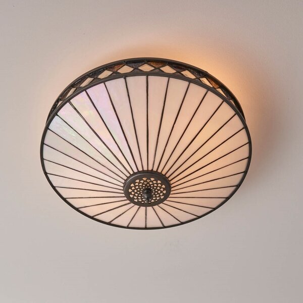 Endon 64145 - Stropné svietidlo Tiffany FARGO 2xE27/60W/230V pr. 41,5 cm
