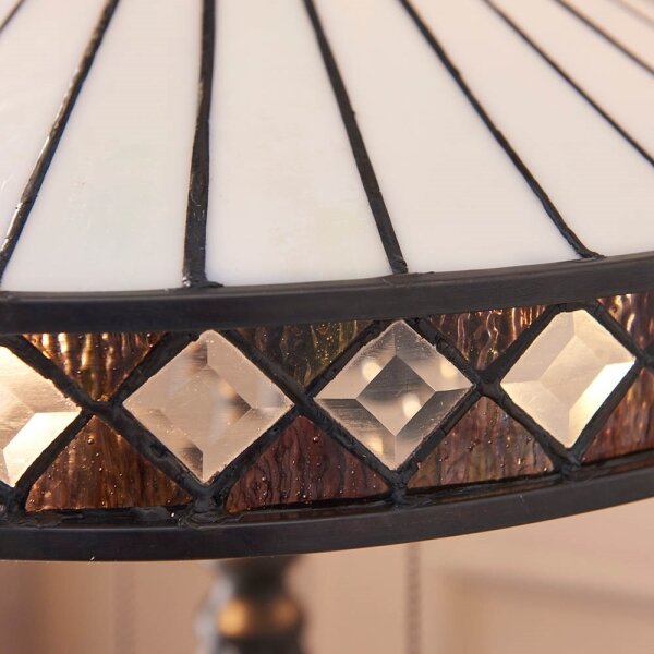 Endon 70935 - Stolová lampa Tiffany FARGO 2xE27/60W/230V priemer 41,5 cm