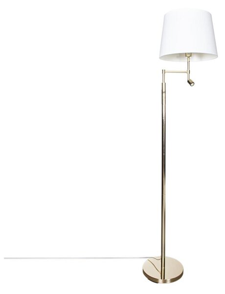 ByRydens 1988780-6509-LED Stoj. lampa ORLANDO 1xE27/5W/230V + LED/3W biela/zlatá