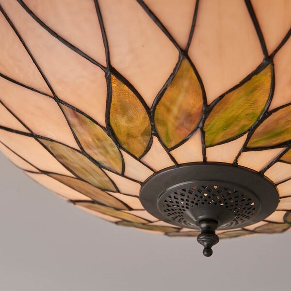 Endon 64173 - Stropné svietidlo Tiffany HUTCHINSON 2xE27/60W/230V, priemer 50 cm