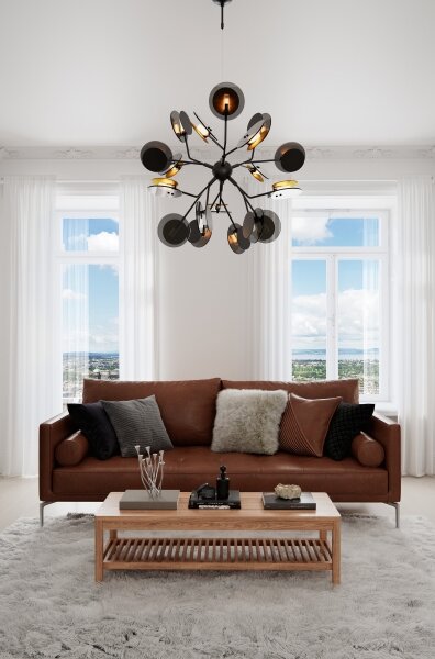 ByRydens 4202080-4002 - Luster na lanku TURNO 18xG9/4W/230V