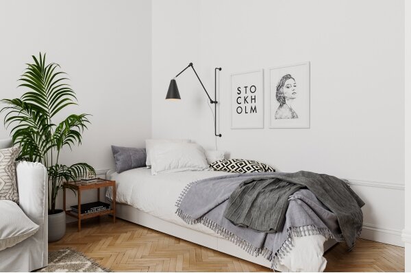 ByRydens 4300530-4002 - Nástenná lampa YUKON 1xE27/5W/230V čierna
