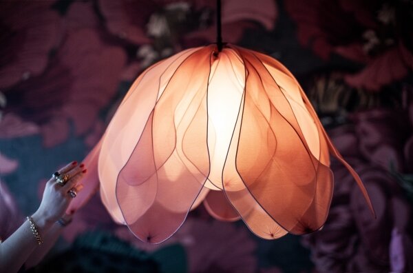 ByRydens 4202270-0500 - Luster na lanku LOU LOU 1xE27/5W/230V ružová