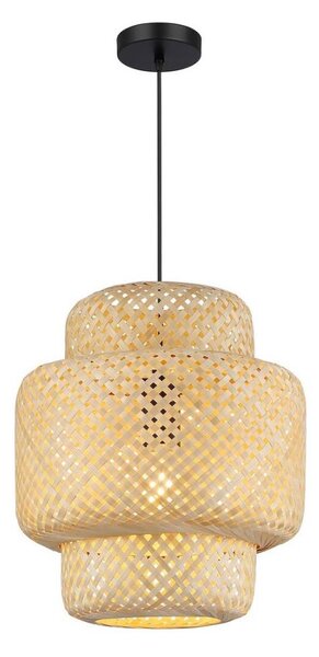Luster na lanku HESTIA 1xE27/60W/230V pr. 30 cm bambus