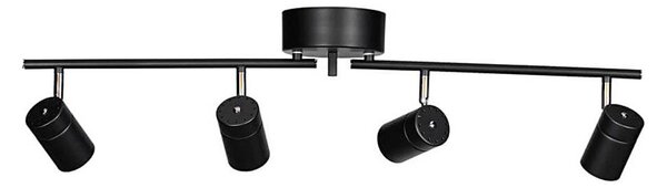 ByRydens 4200720-4002 - Bodové svietidlo CORRECT 4xGU10/7W/230V čierna