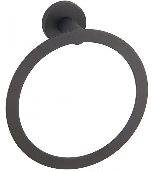 Mexen Tiber, držiak na uteráky Ring, čierna, 7050532-70