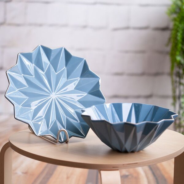 MISKA ALANI 28X28X11 CM MODRÁ