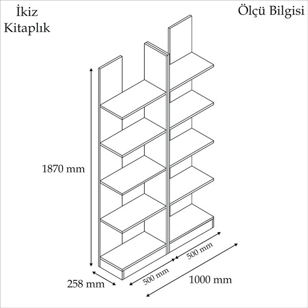 ASIR Regál IKIZ biely