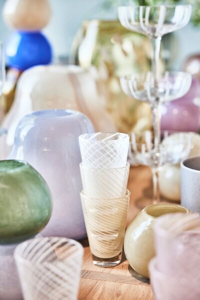 Pohár Yuka Swirl Glass Clear 250 ml – set 2 ks