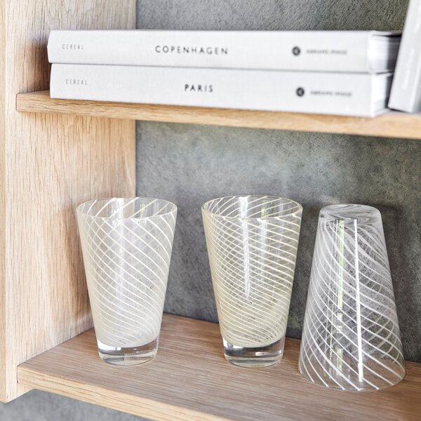 Pohár Yuka Swirl Glass Clear 250 ml – set 2 ks