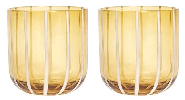 Pohár Mizu Glass Amber 320 ml - set 2 ks