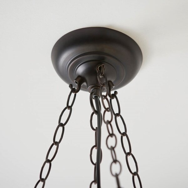 Endon 63936 - Luster na reťazi Tiffany ASTORIA 3xE27/60W/230V pr. 48 cm