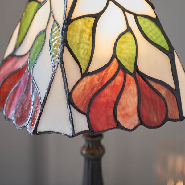 Endon 63963 - Stolná lampa Tiffany BOTANICA 1xE14/40W/230V, priemer 16 cm