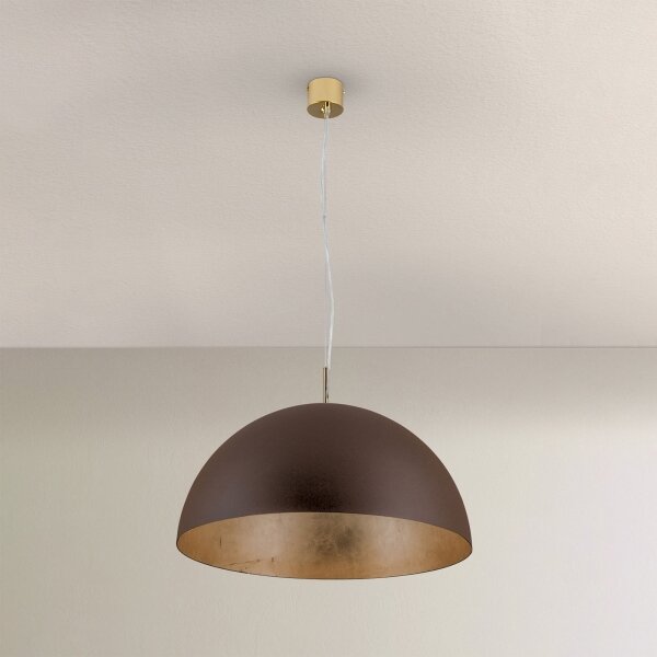 Orion HL 6-1623/1 - Luster na lanku ELIANO 1xE27/60W/230V pr. 50 cm hnedá/zlatá