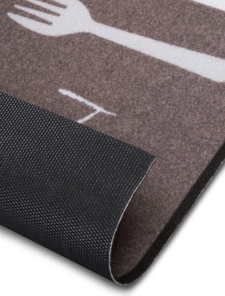 Hanse Home Behúň Cook & Clean 105724 Brown White - 50x150 cm