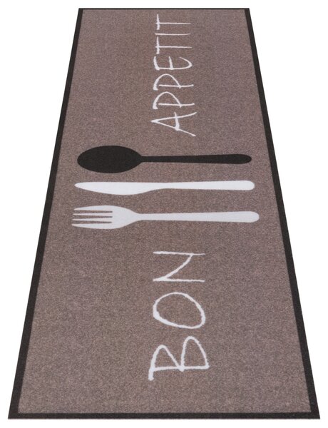 Hanse Home Behúň Cook & Clean 105724 Brown White - 50x150 cm