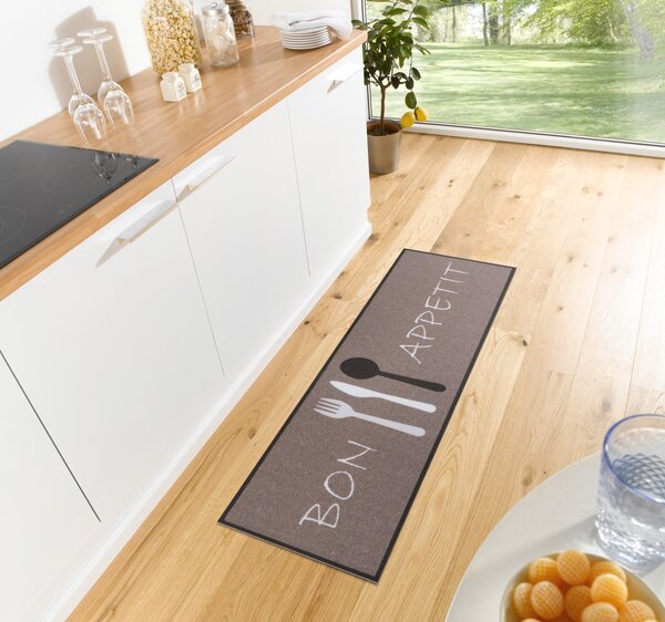 Hanse Home Behúň Cook & Clean 105724 Brown White - 50x150 cm