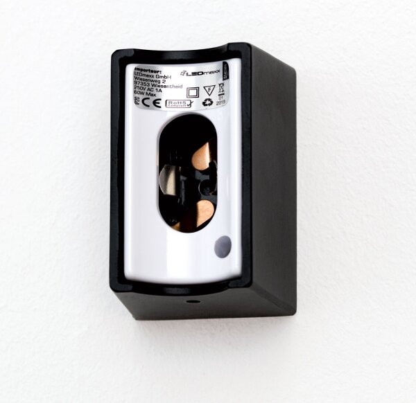 Orion Soff 3-484 - LED Nástenné svietidlo VISAGIST 1xS14d/8W/230V čierna