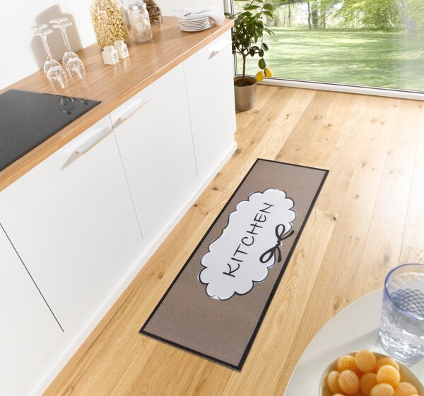 Hanse Home , Behúň Cook & Clean 105728 Brown White Black, 50x150, hnedá, kuchyňa