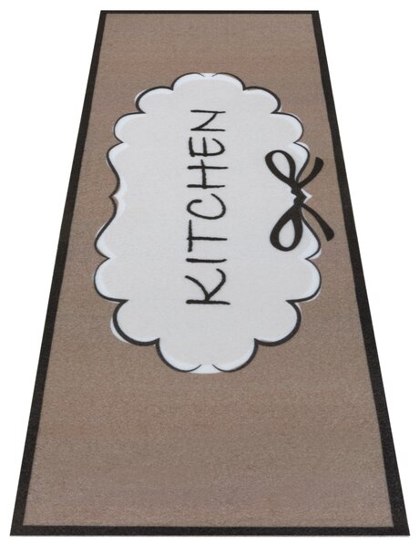 Hanse Home , Behúň Cook & Clean 105728 Brown White Black, 50x150, hnedá, kuchyňa