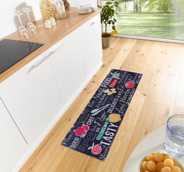 Hanse Home Behúň Cook & Clean 105730 Black Multicolored - 50x150 cm