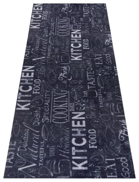 Hanse Home, Behúň Cook & Clean 105731 Black White, 50x150, čierna, čiernobiela, kuchyňa