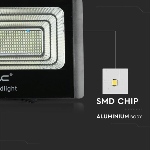 LED Vonkajší solárny reflektor LED/40W/10V IP65 6000K + DO