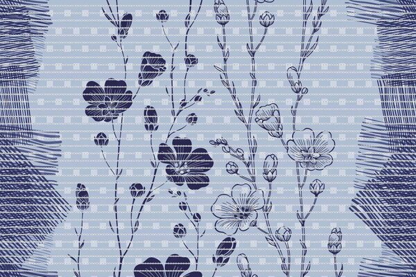 Dekomarín kúpeľňová PVC predložka D-142A 65cm x 15m