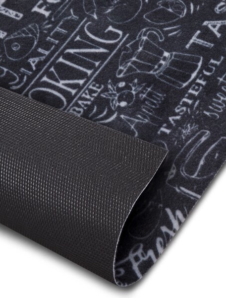 Hanse Home, Behúň Cook & Clean 105731 Black White, 50x150, čierna, čiernobiela, kuchyňa