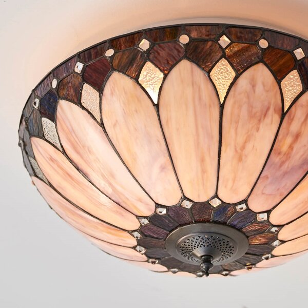 Endon 63973 - Stropné svietidlo Tiffany BROOKLYN 2xE14/60W/230V priemer 50 cm