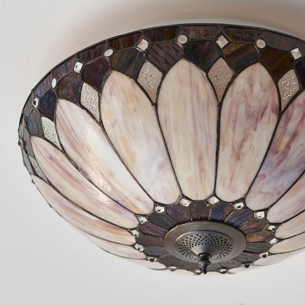 Endon 63973 - Stropné svietidlo Tiffany BROOKLYN 2xE14/60W/230V priemer 50 cm