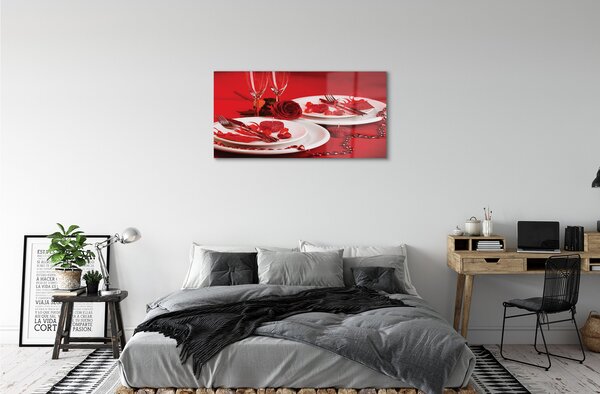 Obraz plexi Rose srdce okuliare 100x50 cm 2 Prívesky