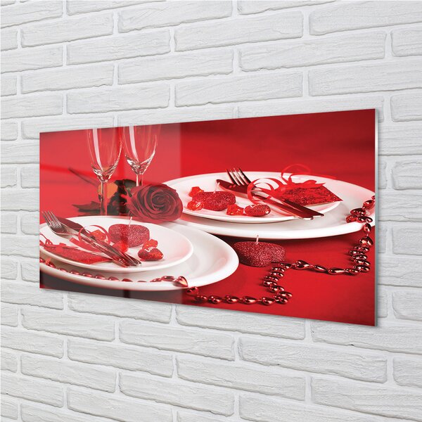 Obraz plexi Rose srdce okuliare 100x50 cm 2 Prívesky