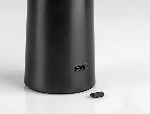 RABALUX 77147 Polperro dotyková stolná lampička nabíjacia V210mm LED 3W/180lm 2800+4000+6500K čierna