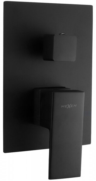 Mexen Uno - Podmietková vaňová-sprchová batéria, čierna, 71435-70