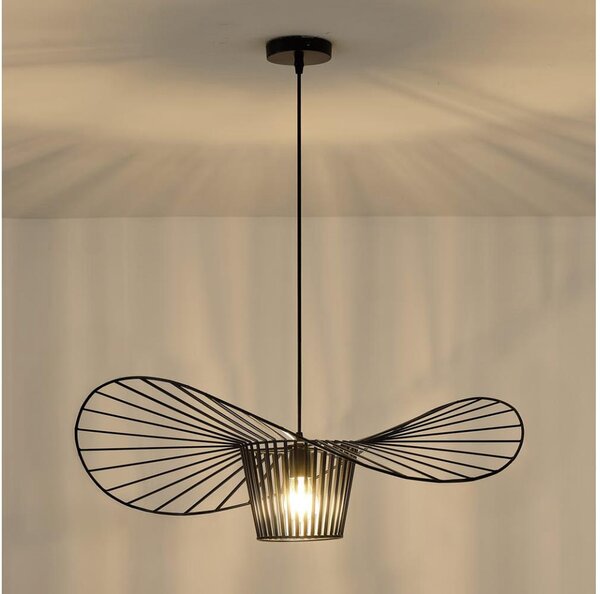 Luster na lanku OGGI 1xE27/40W/230V čierna