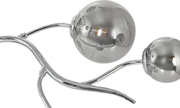 Brilagi - LED prisadený luster MISTEL 9xG9/3W/230V čierny chróm/dymová