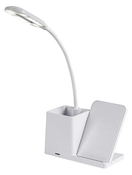 RABALUX 74233 Cerie stolové svietidlo LED 4W/200lm 3000+4000+6500K biela, bezdrôtové nabíjanie