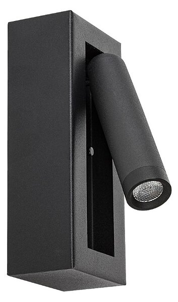 RABALUX 71285 Gello nástenné svietidlo s vypínačom D25mm LED 4W/210lm 3000K čierna