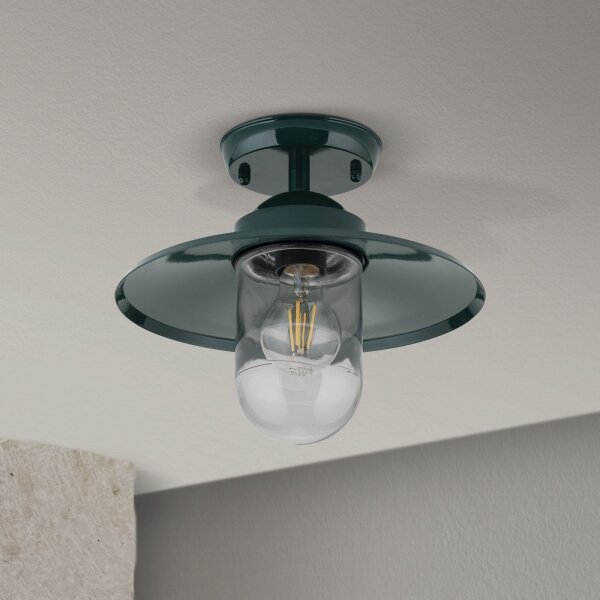 Orion AL 11-1317 - Vonkajší prisadený luster EDWARD 1xE27/60W/230V IP44 zelená