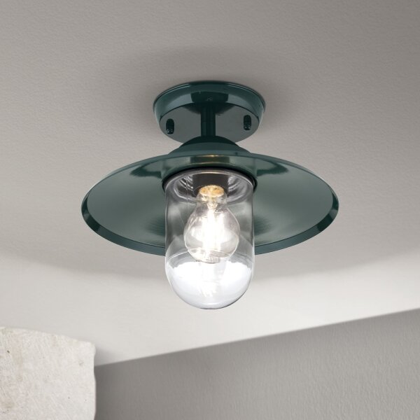 Orion AL 11-1317 - Vonkajší prisadený luster EDWARD 1xE27/60W/230V IP44 zelená