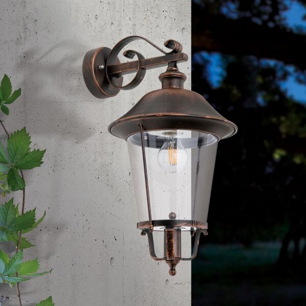 Orion AL 11K/360.01-Vonkajšia nást. lampa KENZO 1xE27/100W/230V IP44 bronz/patina
