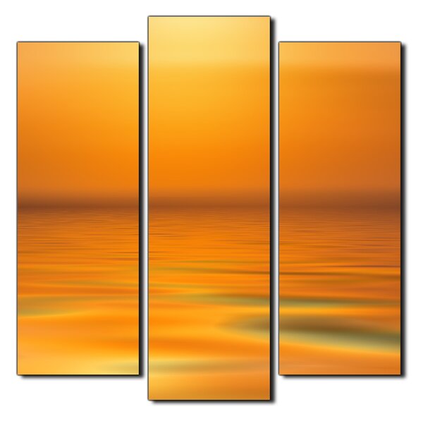 Obraz na plátne - Pokojné more pri západe slnka - štvorec 3280C (75x75 cm)