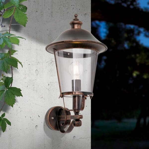 Orion AL 11K/360.00-Vonkajšia nást. lampa KENZO 1xE27/100W/230V IP44 bronz/patina