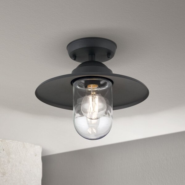 Orion AL 11-1317 - Vonkajšie prisadené svietidlo EDWARD 1xE27/60W/230V IP44 antracit
