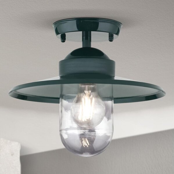Orion AL 11-1317 - Vonkajší prisadený luster EDWARD 1xE27/60W/230V IP44 zelená