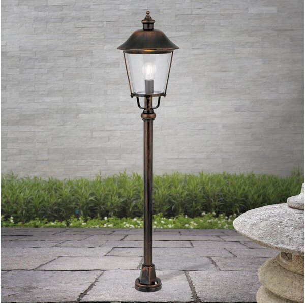 Orion AL 11K/360.44 - Vonkajšia lampa KENZO 1xE27/100W/230V IP44 bronz/patina