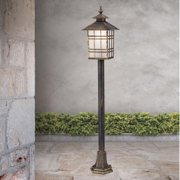 Orion AL 11-1117/1 - Vonkajšia lampa KIKO 1xE27/11W/230V IP44 bronz/patina